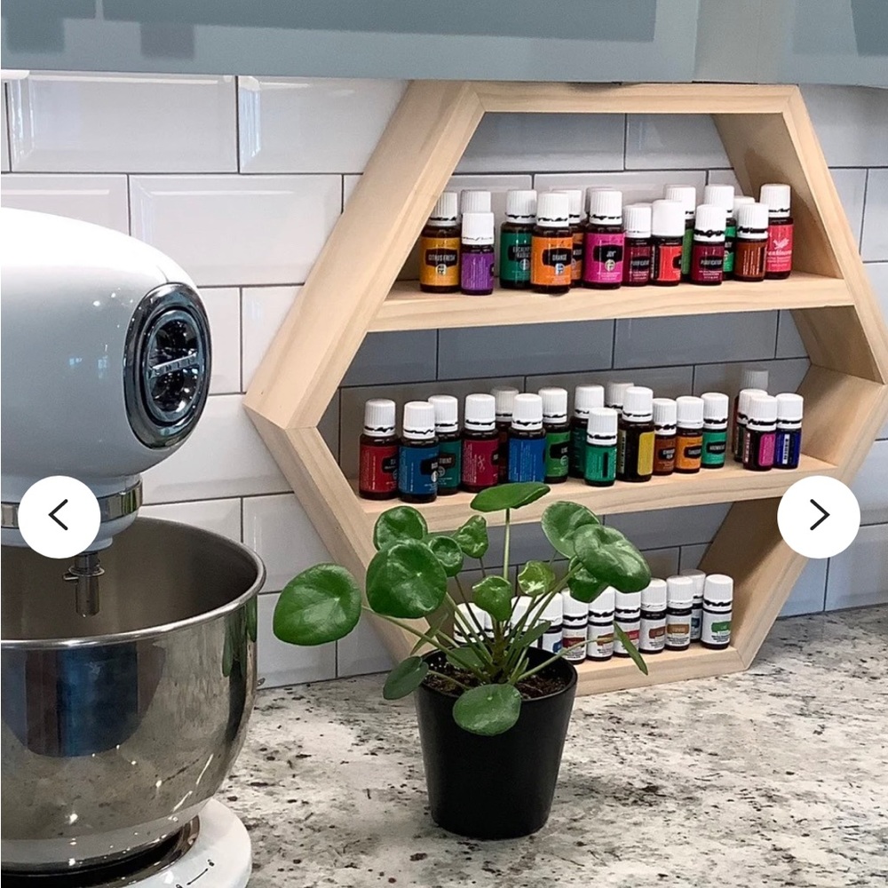 Hexagon Essential Oil Shelf - Like new!